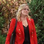 Belle’s red double breasted blazer on Days of our Lives