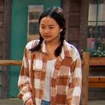 brown flannel check shirt on Bunkd