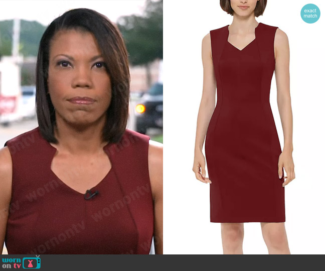 WornOnTV: Nikole Killion’s red sleeveless dress on CBS Mornings ...