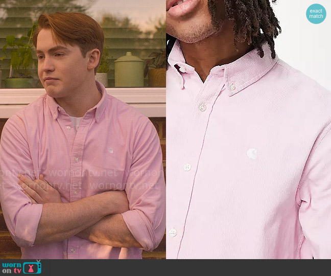 WornOnTV: Nick’s Pink Button Down Shirt On Heartstopper | Kit Connor ...