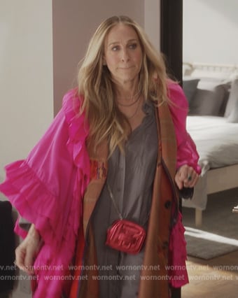 WornOnTV: Carrie's pink metallic paisley gown on And Just Like That, Sarah  Jessica Parker