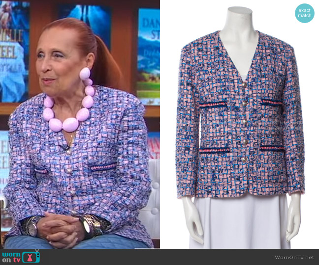 Chanel Tweed Jacket worn by Danielle Steel on Good Morning America