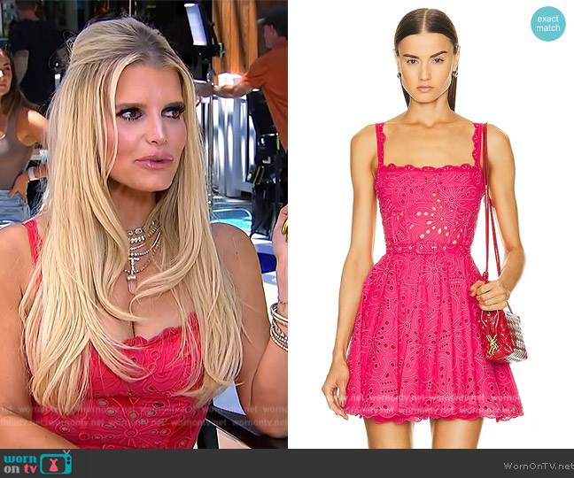 Charo Ruiz Ibiza Nina Mini Dress worn by Jessica Simpson on E! News