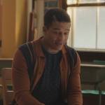 Clay’s orange stripe button down shirt on Riverdale