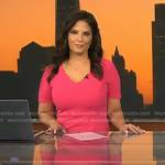 Darlene’s pink scalloped dress on Today