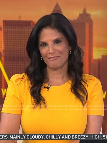 Darlene’s yellow short sleeve dress on Today