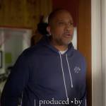 Derek Wright’s blue hoodie and sweatpants on Grown-ish