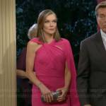 Diane’s pink cape dress on The Young and the Restless