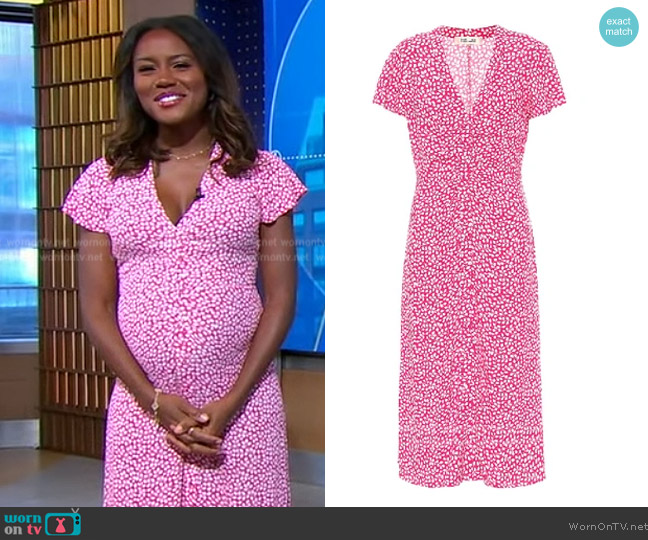 Diane von Furstenberg Cecilia Midi Dress worn by Janai Norman on Good Morning America