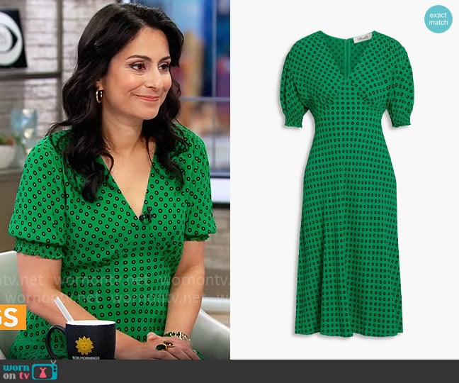 Diane von Furstenberg Jemma Dress worn by Dr. Celine Gounder on CBS Mornings