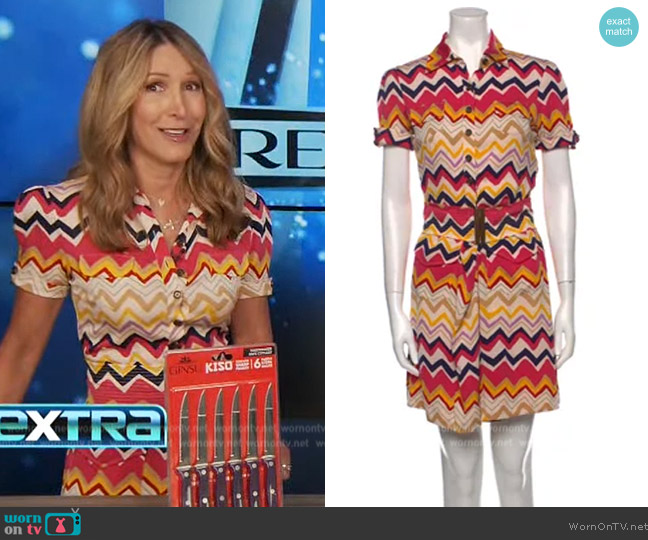 Diane Von Furstenberg Silk Mini Dress worn by Alison Day on Extra