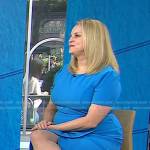 Dr. Carol Ash’s blue short sleeve dress on Today