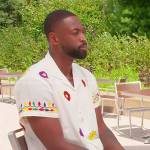 Dwyane Wade’s white embroidered shirt on Today