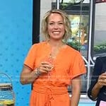 Dylan's orange tie waist dress on Today