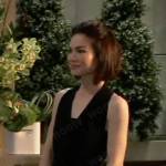 Elizabeth’s black halter date dress on General Hospital