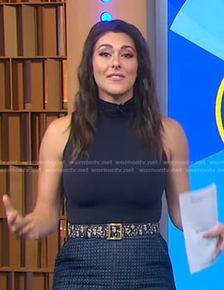 Erielle’s embroidered belt on Good Morning America