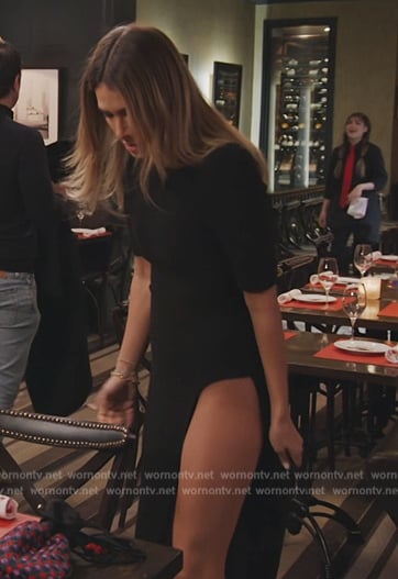 Erin's black turtleneck dress on The Real Housewives of New York City