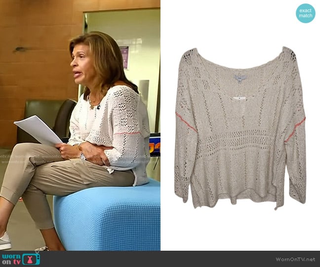 Fate Knit Lightweight Sweater worn by Hoda Kotb on Today