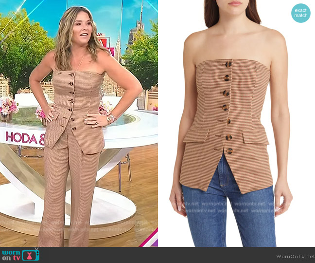 Favorite Daughter The Phoebe Bustier Top worn by Jenna Bush Hager on Today