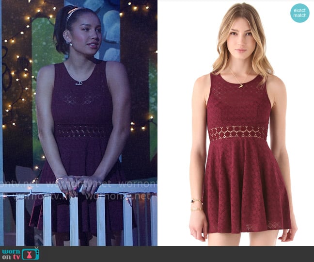 Free People Daisy Waist Dress worn by Gina (Sofia Wylie) on High School Musical The Musical The Series