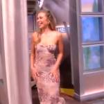 Gabby Windey’s floral print midi dress on The View