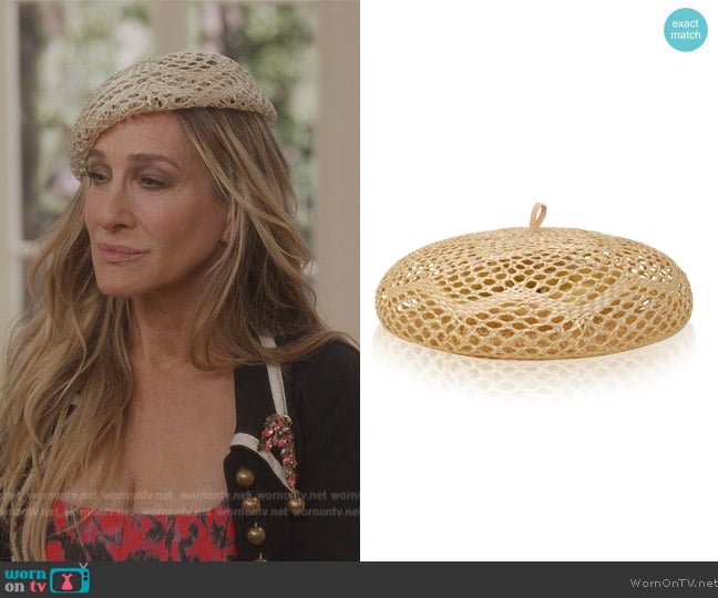 Gigi Burris Eftagine Beret worn by Carrie Bradshaw (Sarah Jessica Parker) on And Just Like That