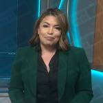 Gilma Avalos’s green blazer on NBC News Daily