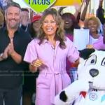 Ginger’s pink utility jumpsuit on Good Morning America