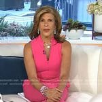 Hoda’s pink zip-front jumpsuit on Today