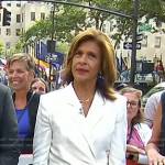 Hoda’s white wrap blazer on Today