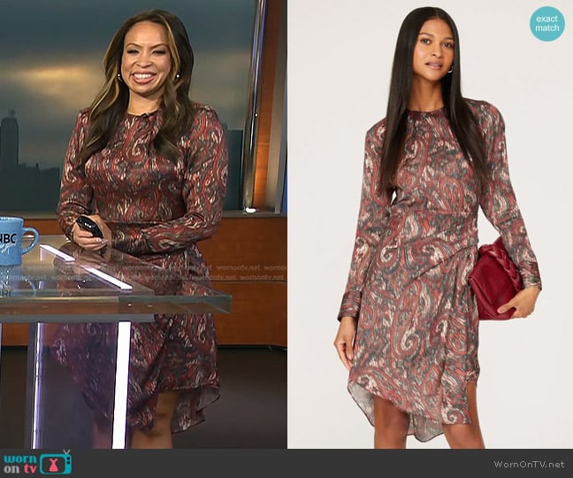 Iro Zimber Dress worn by Adelle Caballero on Today