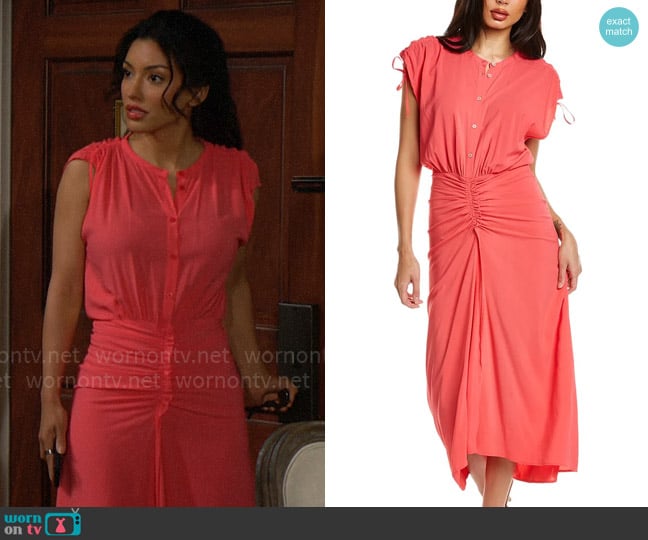 IRO Nima Dress worn by Audra Charles (Zuleyka Silver) on The Young and the Restless