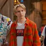 Jake’s orange check flannel shirt on Bunkd