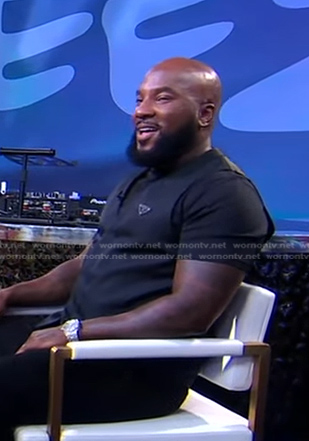 Jeezy’s black Prada vest on Good Morning America