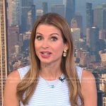 Jen Maxfield’s blue striped dress on Today
