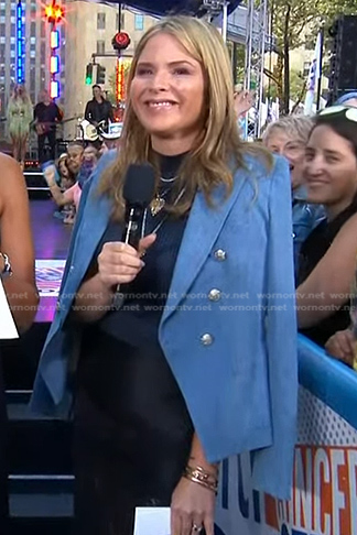 Jenna’s blue double breasted blazer on Today