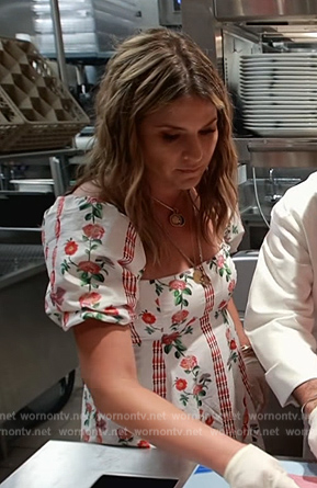 Jenna's white floral puff sleeve dress on Today