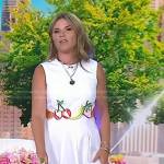 Jenna’s white fruit embroidered dress on Today