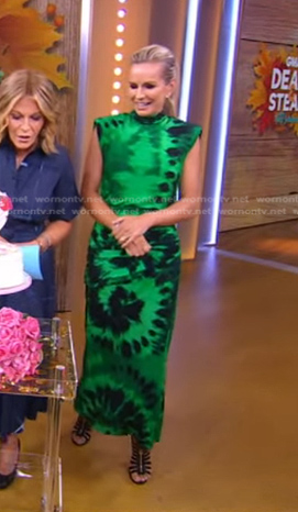 Jennifer's green tie dye dress on Good Morning America