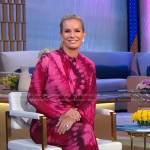 Jennifer’s pink draped tie dye dress on Good Morning America