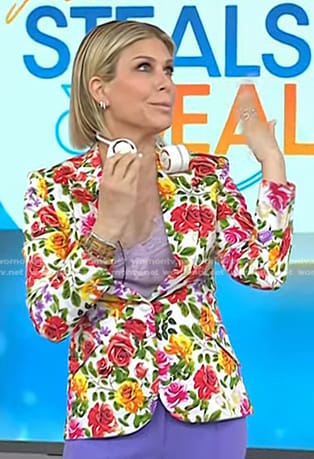 Jill’s floral jacket blazer on Today