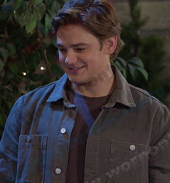 Johnny's brown shirt jacket on Days of our Lives