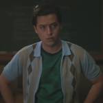 Jughead’s blue argyle cardigan on Riverdale