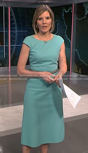 Kate’s blue belted dress on NBC News Daily