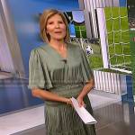 Kate’s green smocked waist dress on NBC News Daily