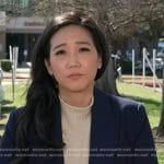 Kathy Park’s navy double breasted blazer on NBC News Daily