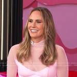 Keltie’s pink corset mesh dress on E! News