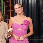 Keltie’s pink ruffle mini dress on E! News