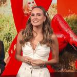 Keltie’s white bustier top on E! News