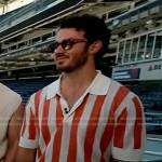 Kevin Jonas’s orange striped polo shirt on Today